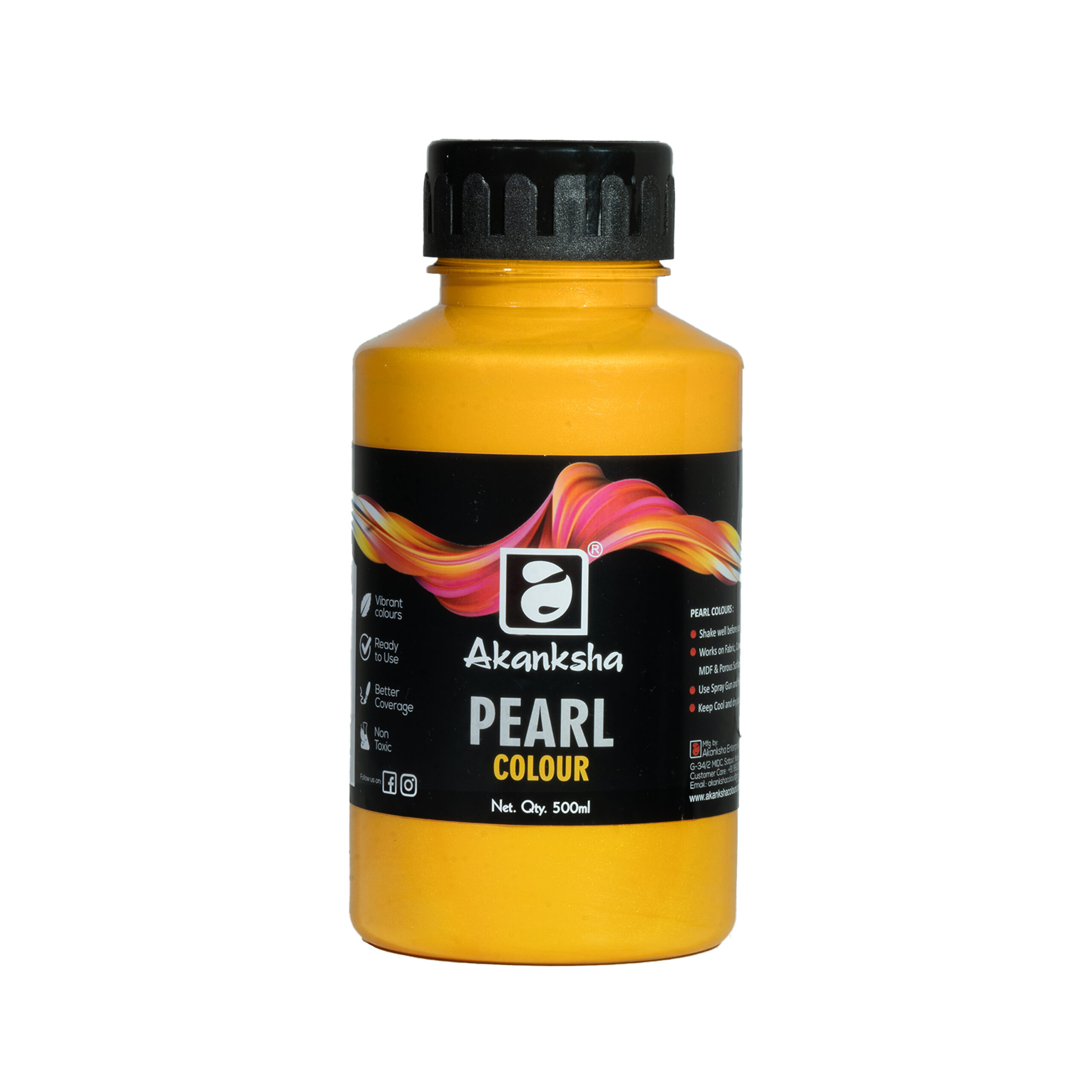 Pearl Colours - Golden Yellow 118, 500 ml